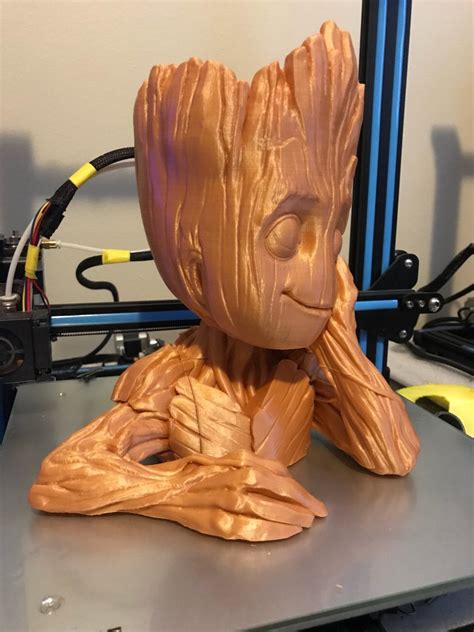 3D Printed Baby Groot Pot Planter Etsy Canada