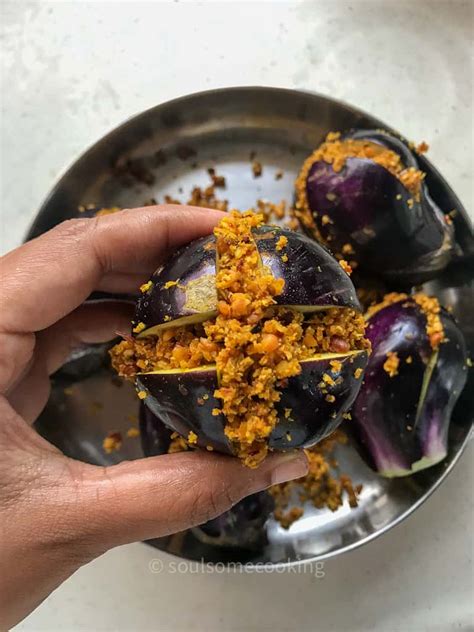 Stuffed Brinjal Andhra Style