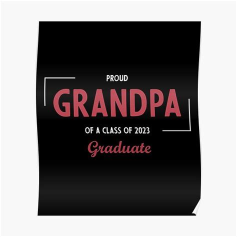 P Ster Orgulloso Abuelo De Una Clase De Graduate Gift Senior