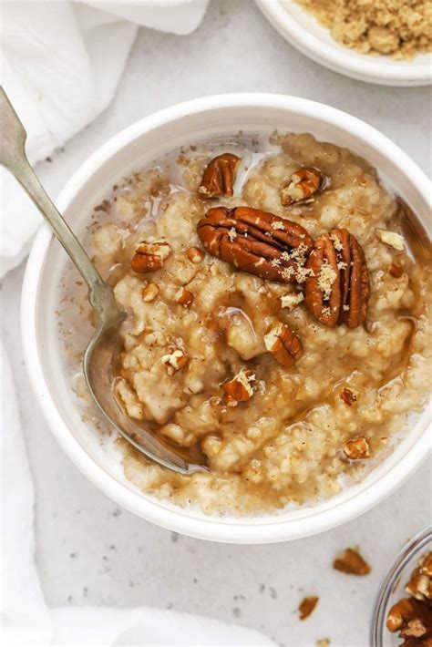 Easy Maple Brown Sugar Oatmeal Gluten Free And Vegan