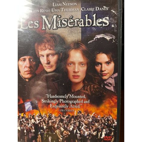 Media Les Miserables Dvd Nwt Liam Neeson Uma Thurman Claire Danes Geoffrey Rush Poshmark