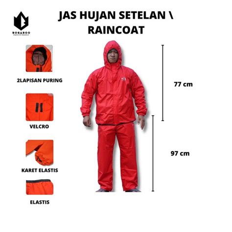 Jual Jas Hujan Setelan Ponco Raincoat Rainware Jas Hujan Setelan Celana