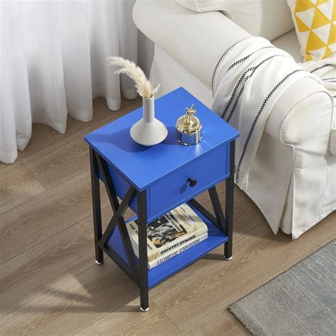 Bedroom Vecelo Vecelo Night Stands Bedside End Table X Design With