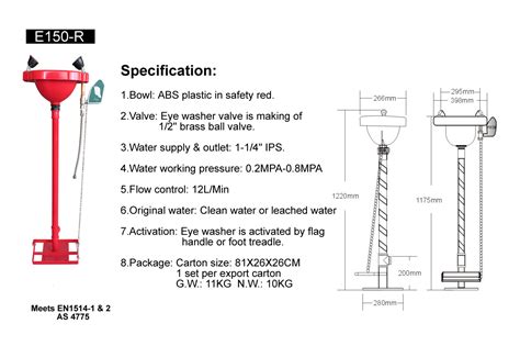 Vertical Emergency Eye Wash Stations In Sri Lanka Laksafety Products