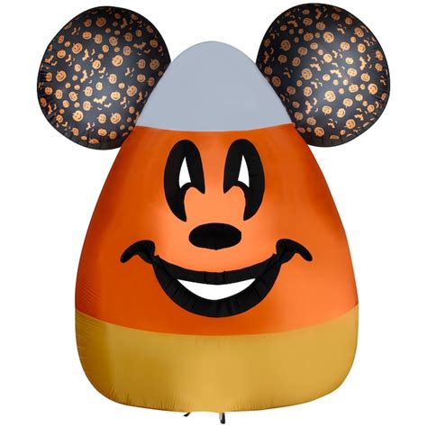 Disney 95 Ft Lighted Mickey Mouse Candy Corn Inflatable At