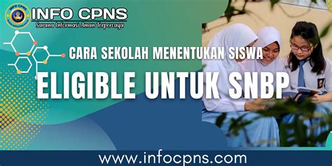 Cara Sekolah Menentukan Siswa Eligible Untuk Snbp Infocpns Co Id