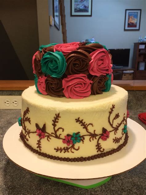 birthday rosette cake