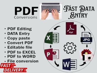 Fast Data Entry PDF Services Retyping Editing Formatting