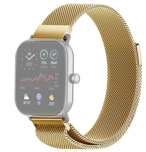 Skalo Milanese Loop Till Amazfit Bip Bip U Bip U Pro Bip S Guld