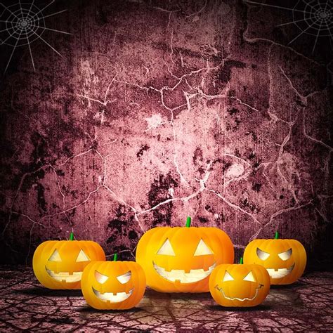 Top Sale Pumpkin halloween backdrops for photography Vintage Backdrops Personal Art Photo ...