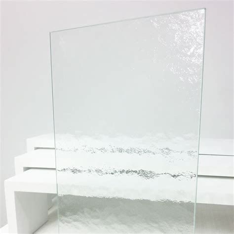 Verre Imprime Martele Clair Mm Sur Mesure E Miroiterie