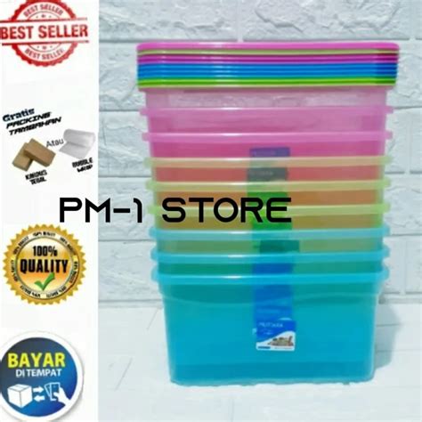 Pcs Lusin Kotak Makan Plastik Warna Ml Sealwear Trisula Kmp