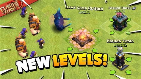 Update Sneak Peek 2 New Troopdefense Levels And More Clash Of Clans Youtube