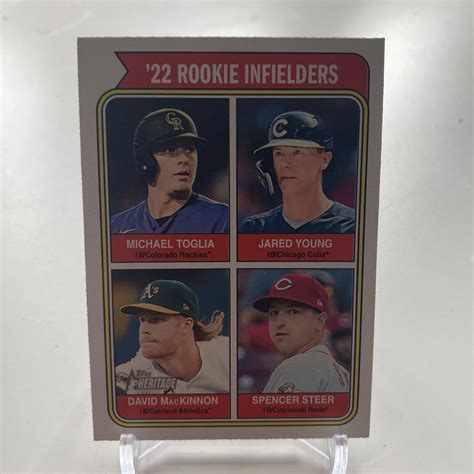 Topps Heritage Rookie Infielders High Number Steer Toglia