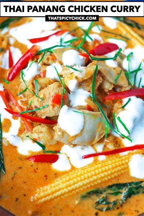 Thai Panang Chicken Curry Easy Weeknight Recipe That Spicy Chick