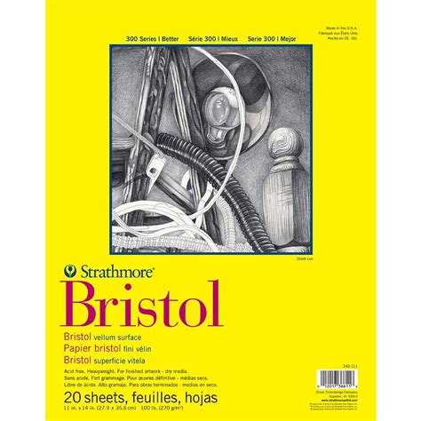 Bloco Strathmore Bristol Vellum S Rie X Cm G M