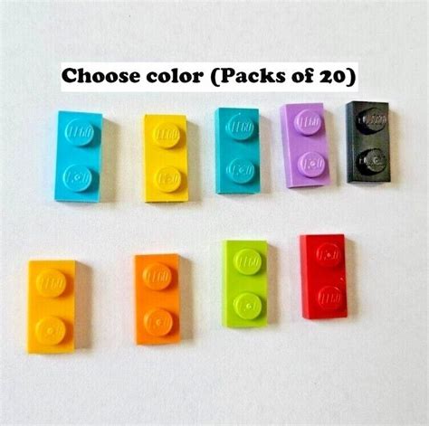 20x Genuine Lego 1x2 Plate Part Number 3023 Pick Color Ebay