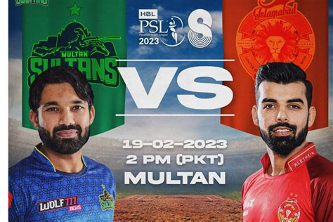 MUL Vs ISL Dream11 Team Prediction PSL Fantasy Hints Multan Sultans