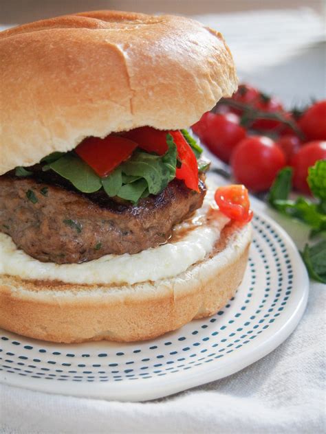 Lamb Burgers With Feta Sauce Caroline S Cooking