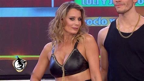 Rocío Marengo calzas y escote en Showmatch damageinc videos