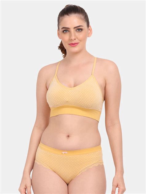 Buy Amour Secret Women Yellow Printed Lingerie Set Lingerie Set For Women 20862596 Myntra