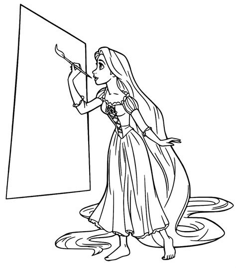 100 Desenhos Da Rapunzel Para Colorir E Imprimir