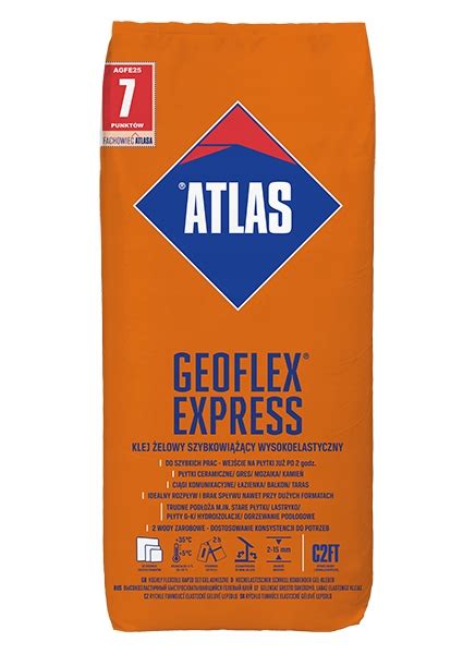 Klej żelowy szybkowiążący wysokoelastyczny GEOFLEX EXPRESS ATLAS 25 kg