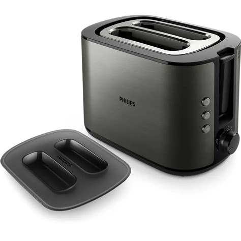 Тостер, PHILIPS, Metal, Viva Collection HD2651/80, 950W, 2 филии, 8 ...