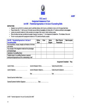 Fillable Online Itecworld Co AA887 ITEC Level 3 Assignment Assessment