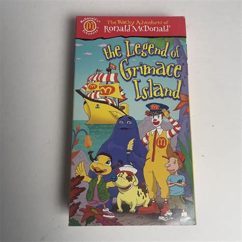 Wacky Adventures Of Ronald Mcdonald The Legend Of Grimace Island Vhs