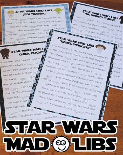 Star Wars Mad Libs Printable