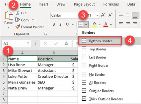 How To Add Lines Set Borders In Excel Google Sheets Automate Excel