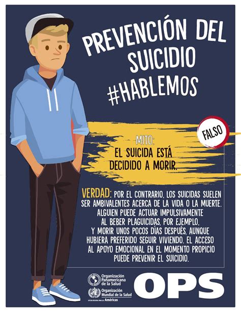 OPS OMS Uruguay on Twitter Mito El suicida está decidido a morir