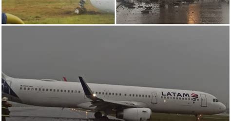 Blog Divulga Brejo Notícias Avião da Latam derrapa em pouso sai da