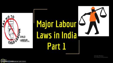 Major Labour Laws In India Part 1 Youtube