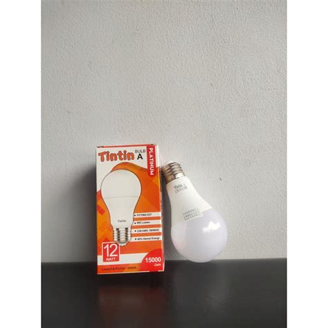 Jual Bohlam Lampu Led Tintin Platinum Watt A Bulb Garansi Termurah