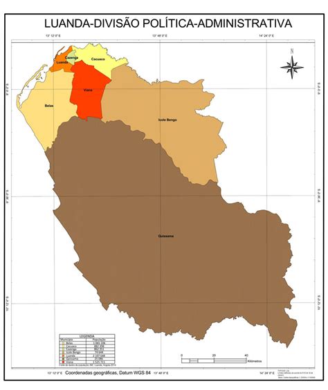 Luanda Divisão Política Administrativa