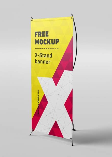 Free X-Stand Banner Mockup (PSD)