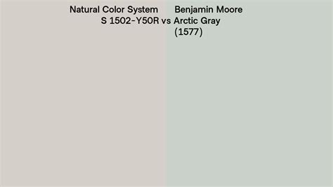 Natural Color System S Y R Vs Benjamin Moore Arctic Gray