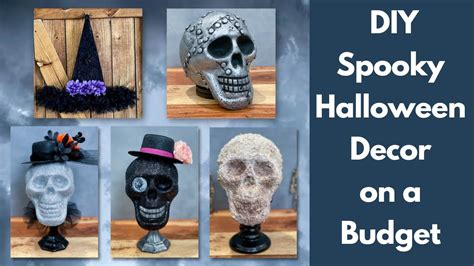 DIY Halloween Decor Skull Decor Spooky Halloween Decor Dollar Tree DIY