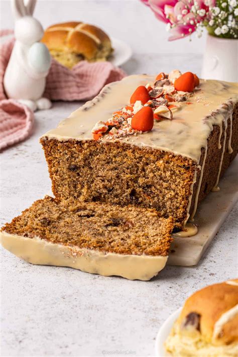 Sticky Toffee Hot Cross Loaf Cake Jessie Bakes Cakes