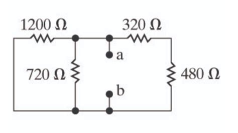 Solved Part 1 Find The Equivalent Resistance Rab For The Circuit