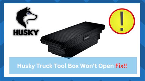 how to open husky truck tool box without key