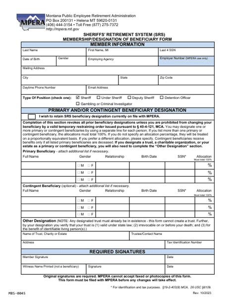 Form Mbs 0045 Fill Out Sign Online And Download Printable Pdf