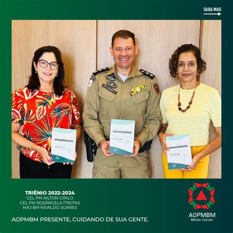 AOPMBM Recebe Maj Francis Albert Cotta Do CPP AOPMBM Minas Gerais