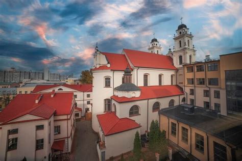 Igreja Archcathedral Da Virgem Maria Minsk Foto Premium