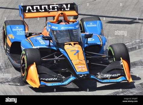 Indycar Driver Alexander Rossi Competing In The Long Beach Grand Prix