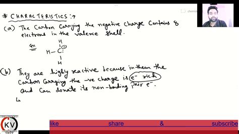 Carbanion And Its Stability Youtube