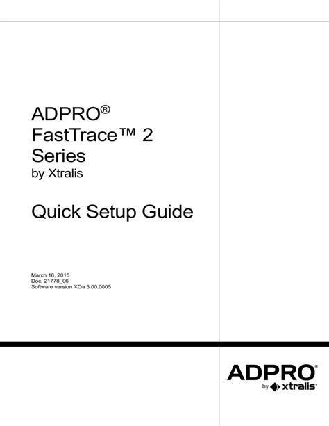 21778 06 ADPRO FastTrace 2 Quick Guide A4