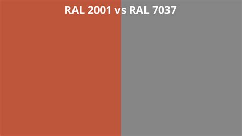 Ral 2001 Vs 7037 Ral Colour Chart Uk